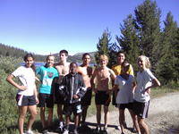 The Deer Valley Cross Country team enjoyed three days running around Lake Tahoe in August. Pictured at almost 2,000 feet above the lake, runners explored the flume trail and surrounding mountain tops.